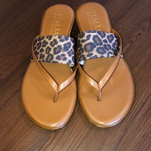 Italian shoemaker Leopard sandals
